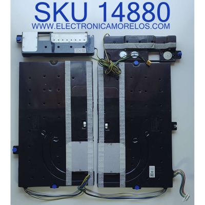 KIT DE BOCINAS PARA TV SAMSUNG NUMERO DE PARTE BN96-50551D / 6Ω 10W / BN9650551D / BN63-18625X001 / BN96-50552C / MODELO QN65Q80T	